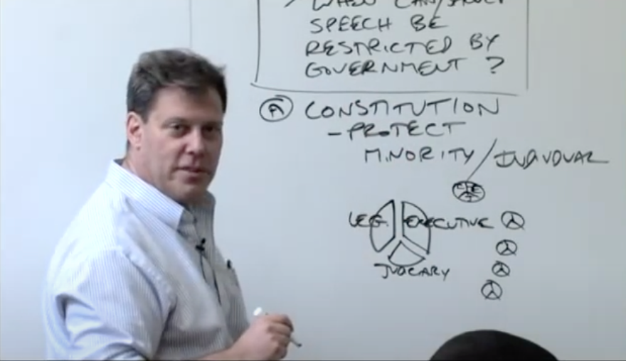 Bill Kahn teaches about freedom of speech